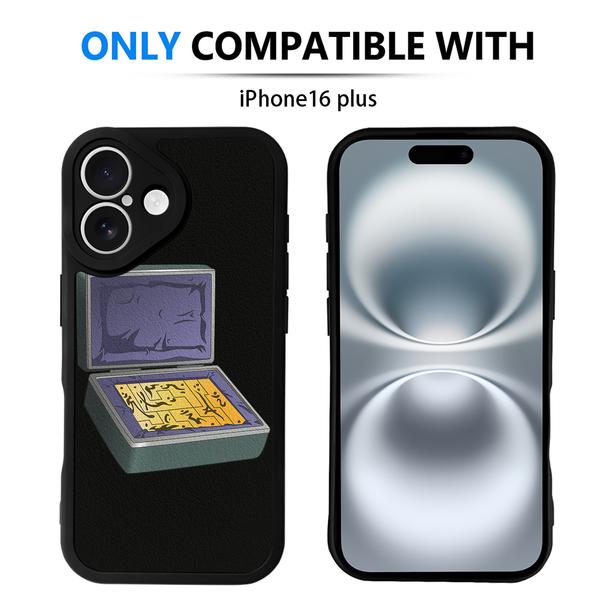 遊☆戯☆王 Yu-Gi-Oh! 【iPhone 16シリーズ対応】シリコンスマホケース（レザー調） 材質：シリコン